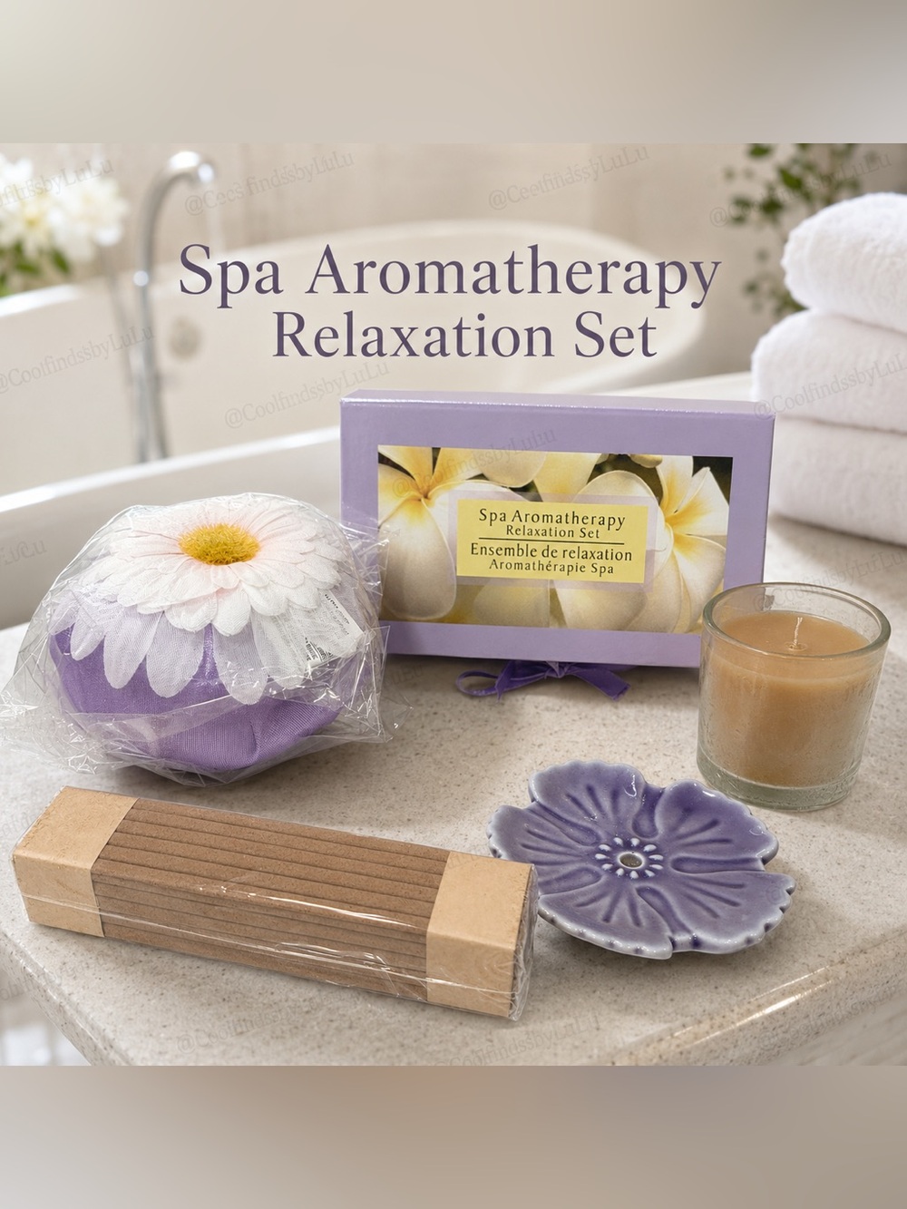NIB Spa Aromatherapy Relaxation Gift Set - Lavender